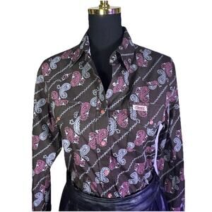 COWGIRL HARDWARE | Western Shirt |Paisley | Pink Pearl Snap | Coastal Cowgirl